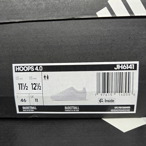 New adidas Hoops 4.0 Cloud White Men\'s Basketball Shoes Size 11.5 main image 4